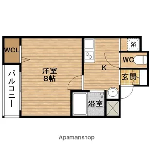 CITY DWELL SKY TORTOISE【5階】の間取り