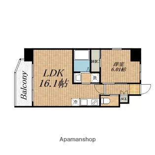 プレジオ梅田【7階】の間取り