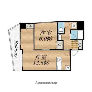 1Kの間取り画像