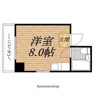 ラパンジール京町堀【4階】の間取り