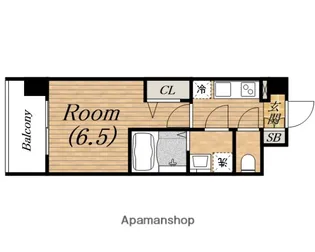 1Kの間取り画像