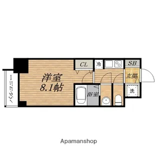 S−RESIDENCE都島【4階】の間取り