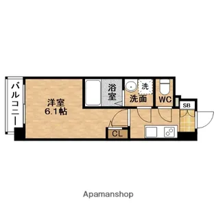 1Kの間取り画像