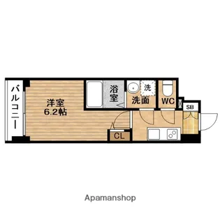 1Kの間取り画像