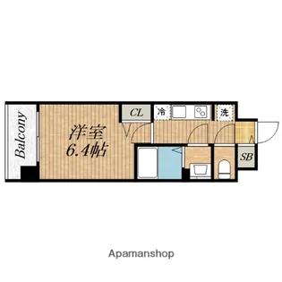 プレサンス森ノ宮 THEゲート【6階】の間取り