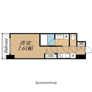 ブランシエスタ天満【10階】の間取り