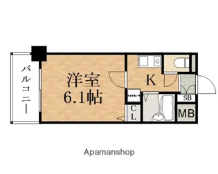 エスリード梅田東【3階】の間取り