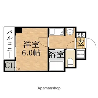 1Kの間取り画像