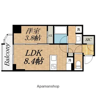 クレストコート堂島【12階】の間取り