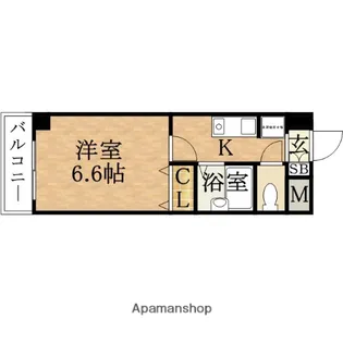 フェニックスコート天満橋【2階】の間取り