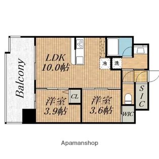 コンフォリア・リヴ大阪本町【15階】の間取り