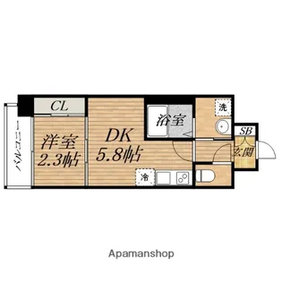 セレニテ南堀江エクラ【2階】の間取り