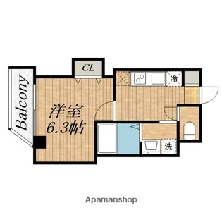 みおつくし京橋【8階】の間取り