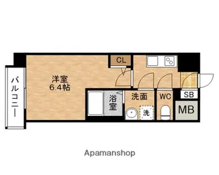 エスリードザ・イーストレジデンス大阪城【9階】の間取り