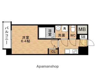 エスリードザ・イーストレジデンス大阪城【4階】の間取り