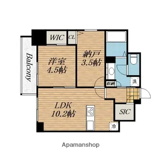 ルフォンプログレ新町【3階】の間取り