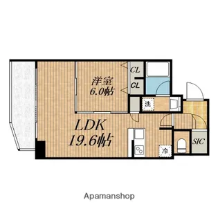 メトローサ 谷町六丁目サウス【14階】の間取り