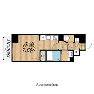 メトローサ 谷町六丁目サウス【2階】の間取り