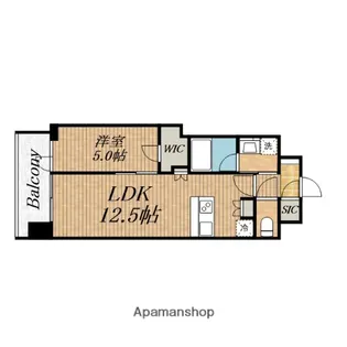 スプランディッド本町グラン【7階】の間取り