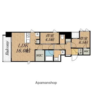 スプランディッド本町グラン【8階】の間取り