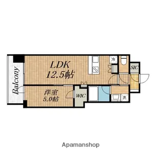 スプランディッド本町グラン【7階】の間取り