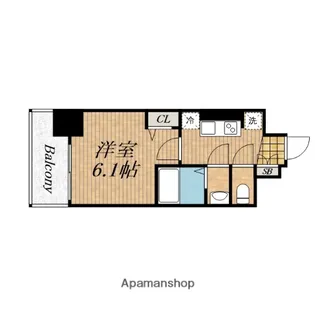 プレサンス九条グランデリーヴ【7階】の間取り