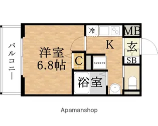 コンフォート滝川公園【7階】の間取り
