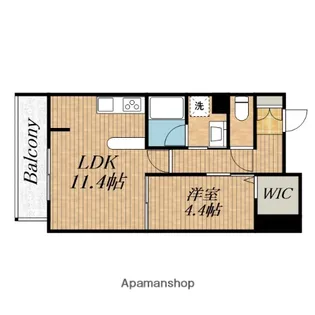ロイジェント玉川【9階】の間取り