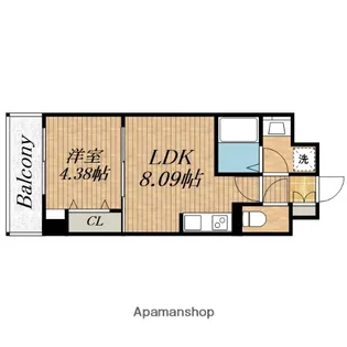 オルフェア都島【5階】の間取り