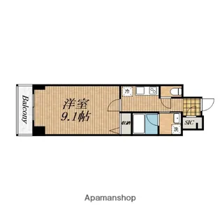サンエール南堀江【2階】の間取り