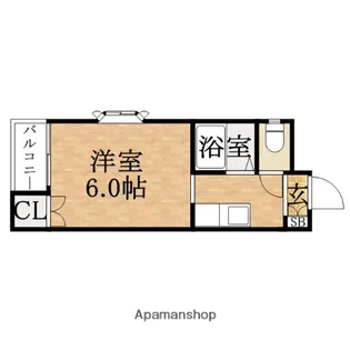 グリーンハウス天満【3階】の間取り