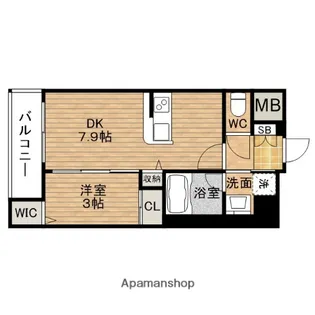 コンフォリア・リヴ北浜高麗橋【6階】の間取り