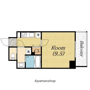 エトワール スユド東心斎橋【5階】の間取り