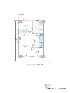 グランセジュール大国町【10階】の間取り