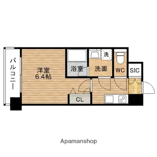 レオンコンフォート九条アルバ【11階】の間取り