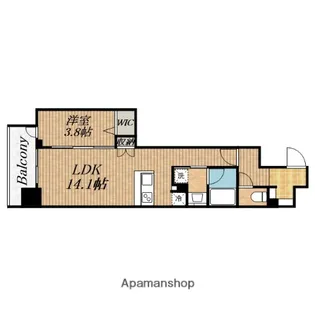 Park Lane Kujo【2階】の間取り