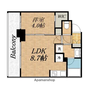 京町堀ビューアパートメント【3階】の間取り
