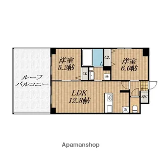 ParkHills安堂寺町【2階】の間取り