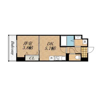 ARCA九条【4階】の間取り