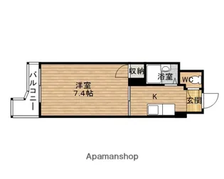 グラントピア 北堀江【8階】の間取り