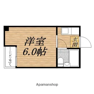 ユーハイツ京町堀【5階】の間取り