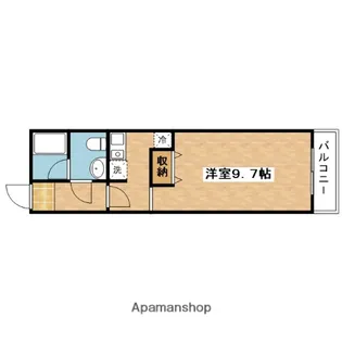 グランドライフ北之坊【3階】の間取り