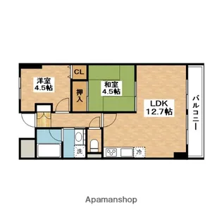 ロイヤルオータム【3階】の間取り