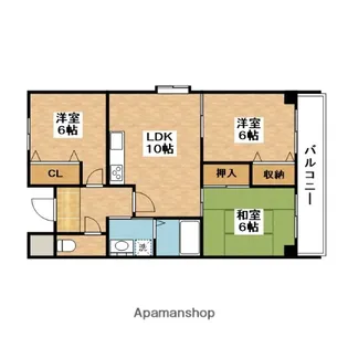 ヴェルドミール【2階】の間取り