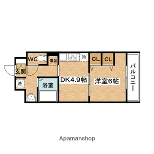 第18関根マンション【10階】の間取り