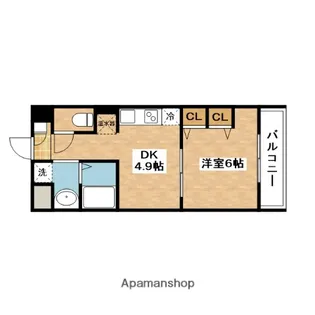 第18関根マンション【4階】の間取り