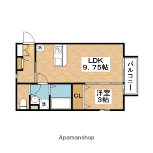 クラインガルテン【1階】の間取り