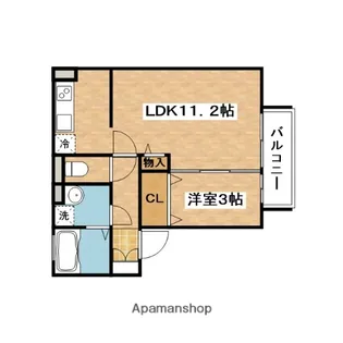 クラインガルテン【2階】の間取り