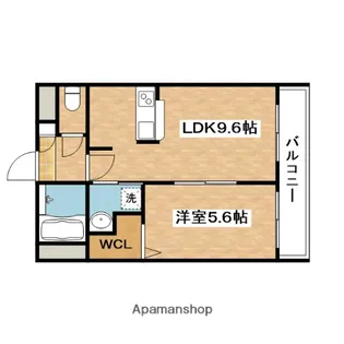 アムールELヨシモト【1階】の間取り