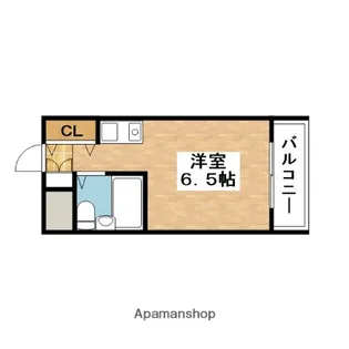 1Rの間取り画像